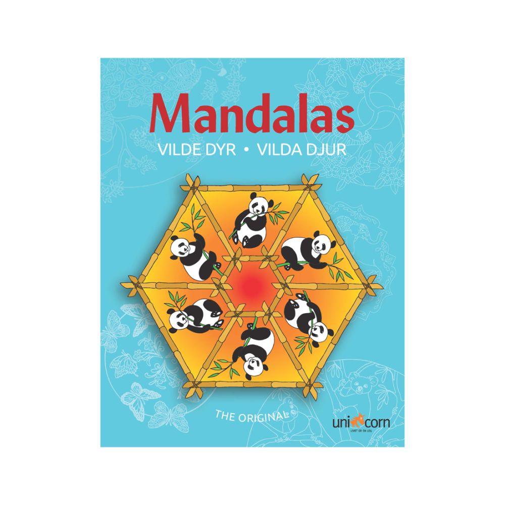 Mandalas malebog med vilde dyr Olisan.dk