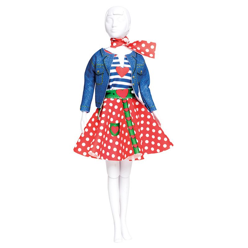 Dress Your doll - Lucy Polka Dots 3 - Olisan.dk