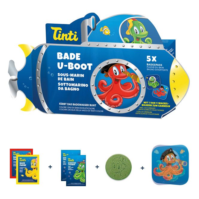  Tinti 5 dele i en ubåd gaveæske 