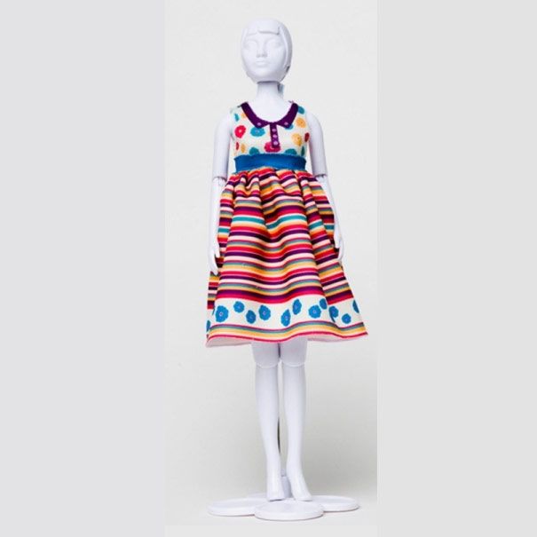 Dress Your doll - Audrey Stripes & Flowers 4 - Olisan.dk