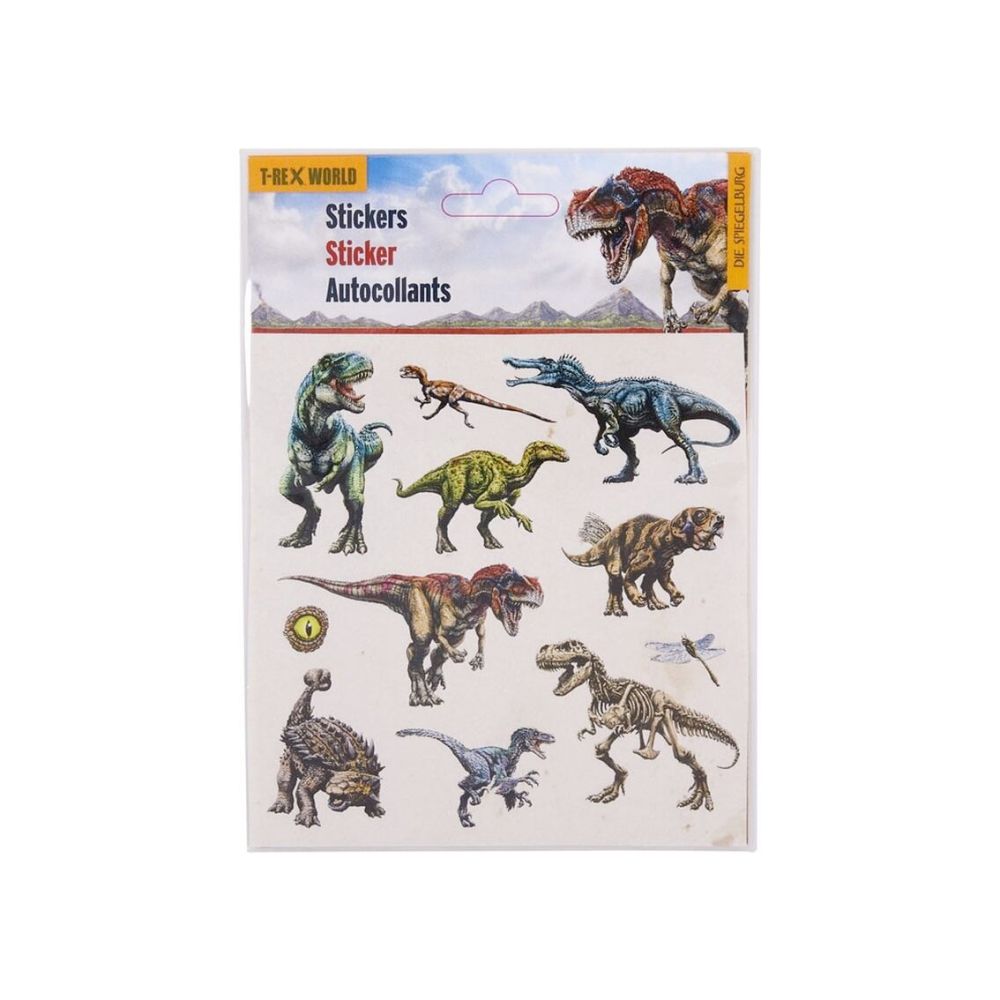  T-rex world stickers med dinoer 