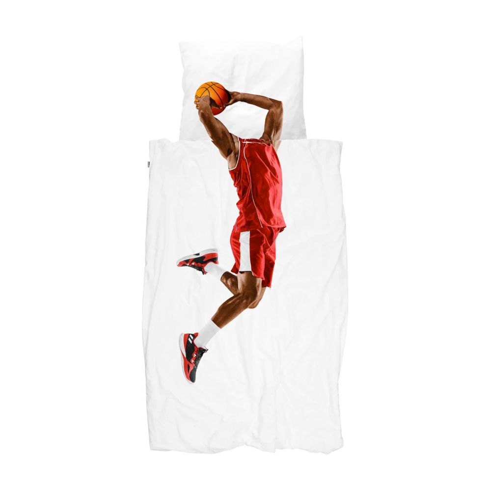 SNURK Basketball rød sengetøj voksen 