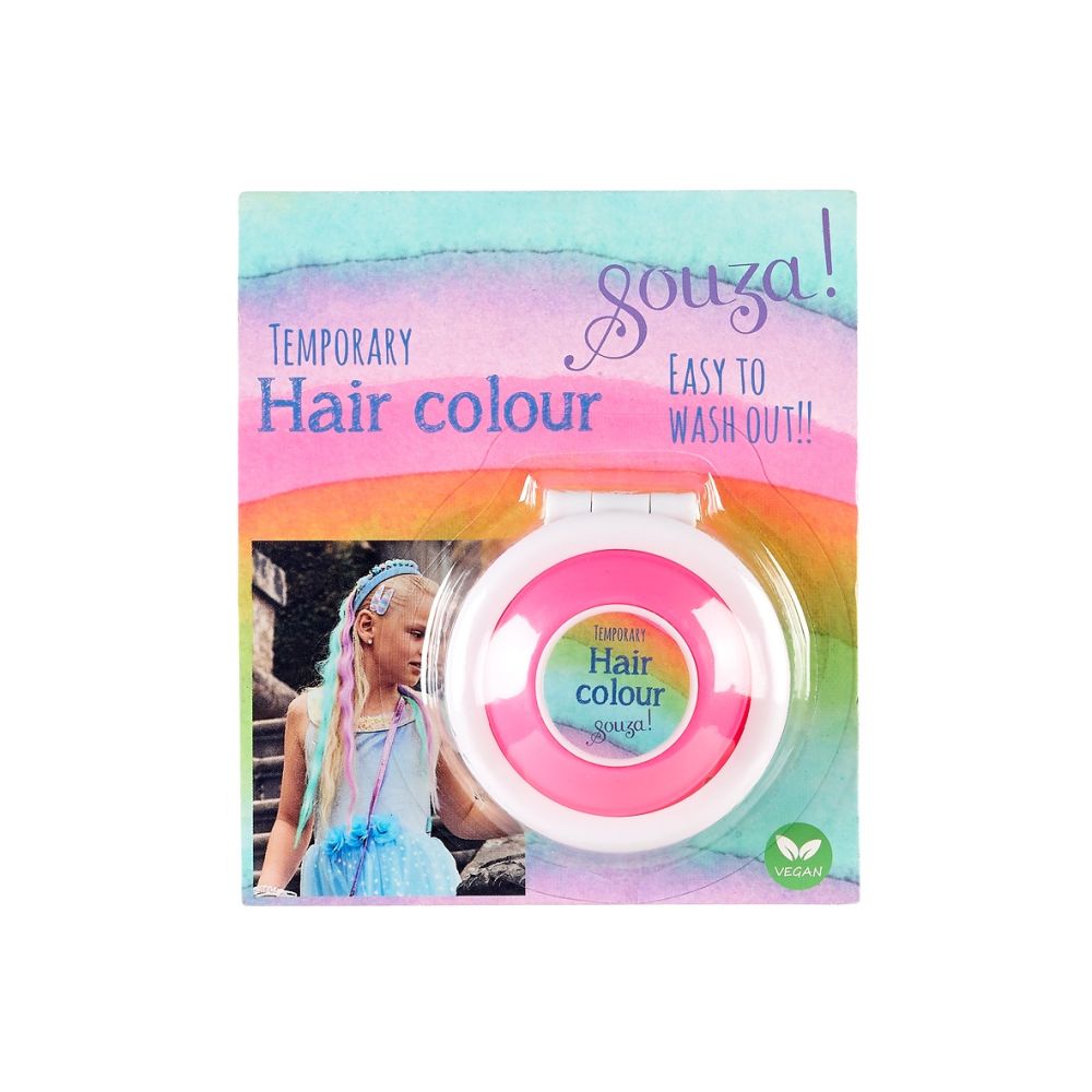 Hårfarve kalk i clips fra Souza for Kids i pink