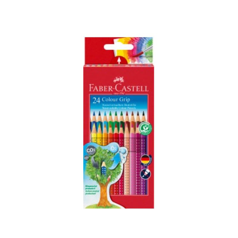Faber-Castell grip 2001 akvarel farveblyanter 24