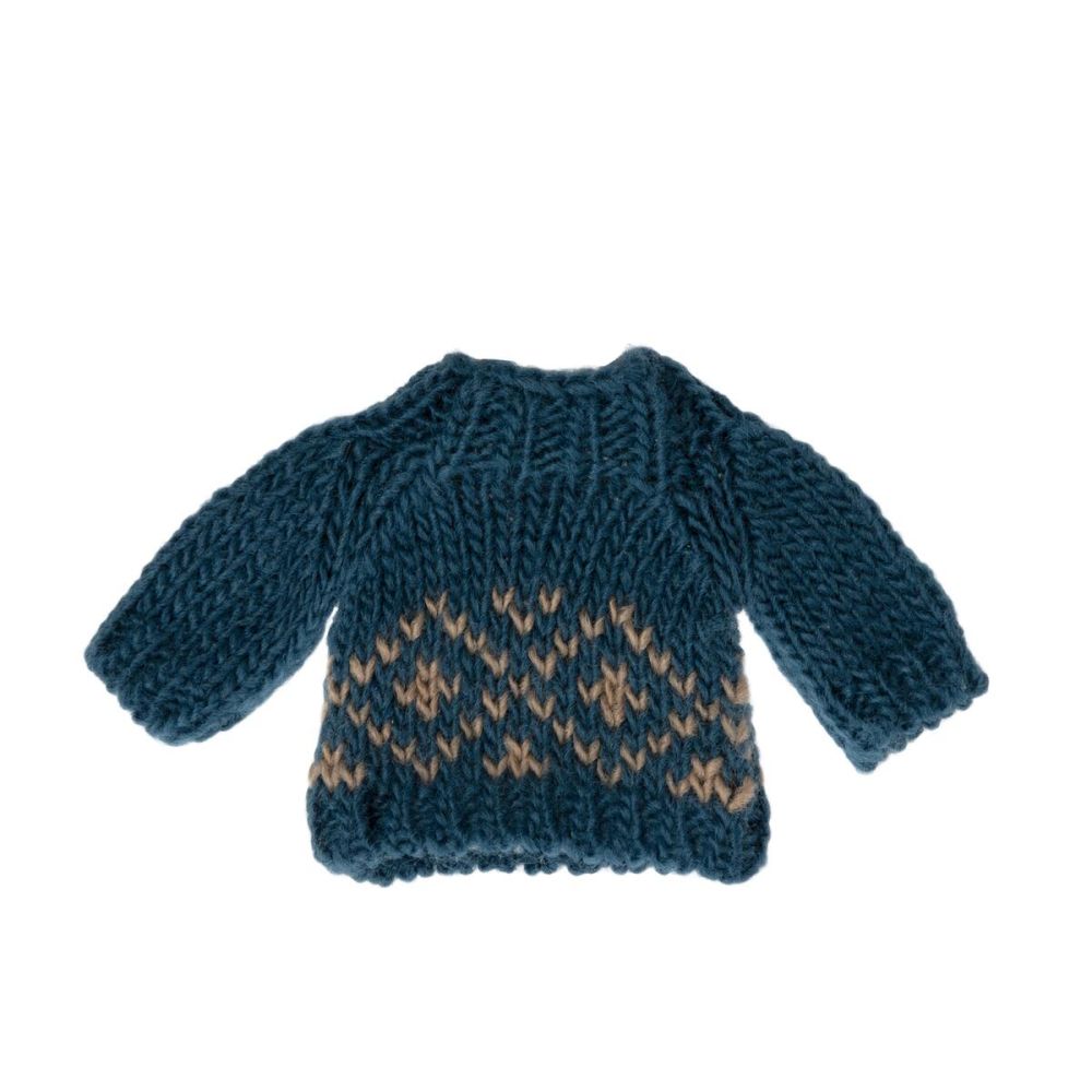Maileg Tøj strikket Sweater til Far mus
