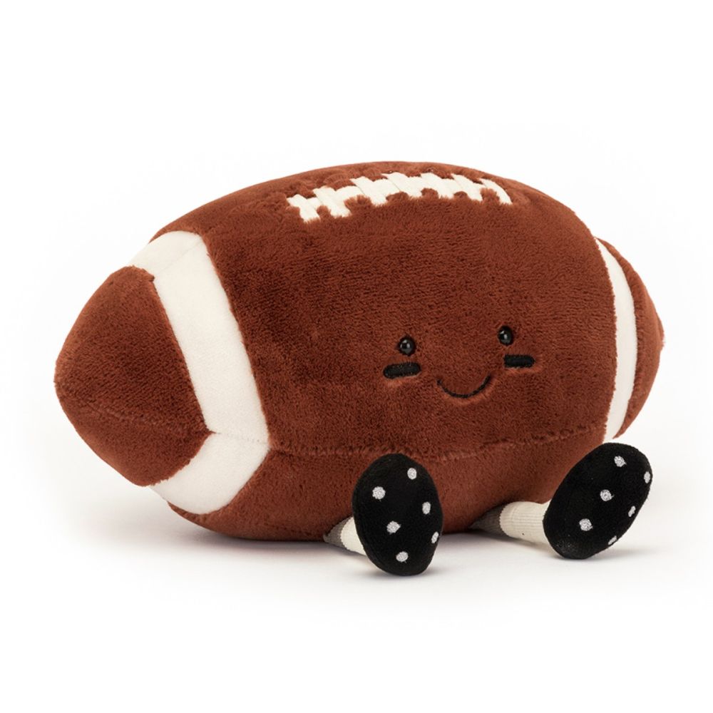 Jellycat amerikansk fodbold bamse 28 cm
