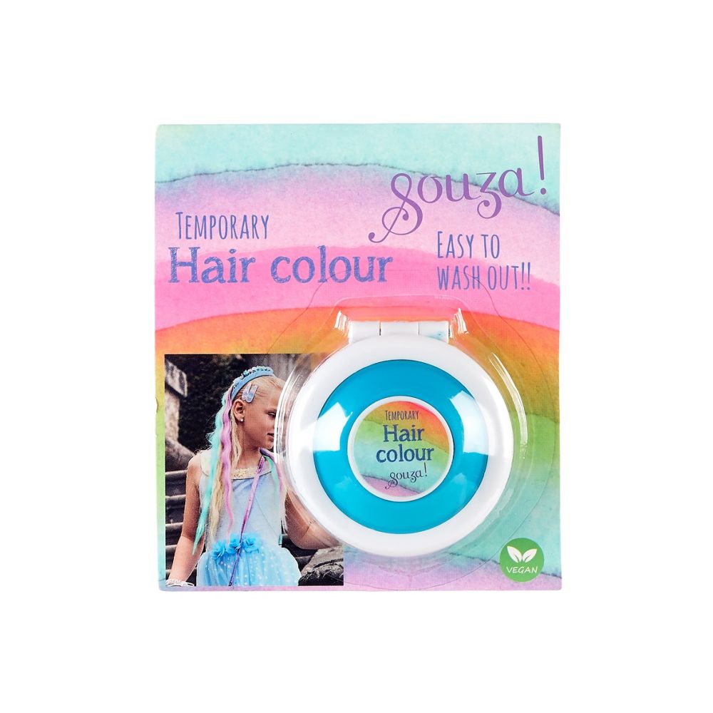 Hårfarve kalk i clips fra Souza for Kids i blå