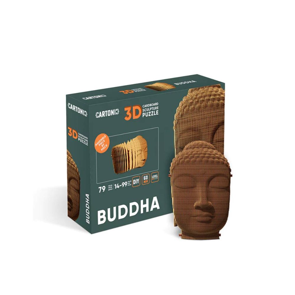 Cartonics Buddha 3D gør det selv skulptur i pap