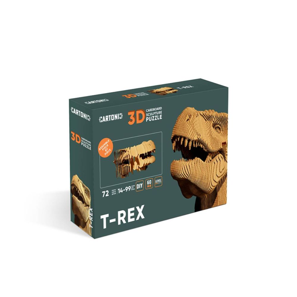 Cartonic T-Rex skulptur byg selv i pap