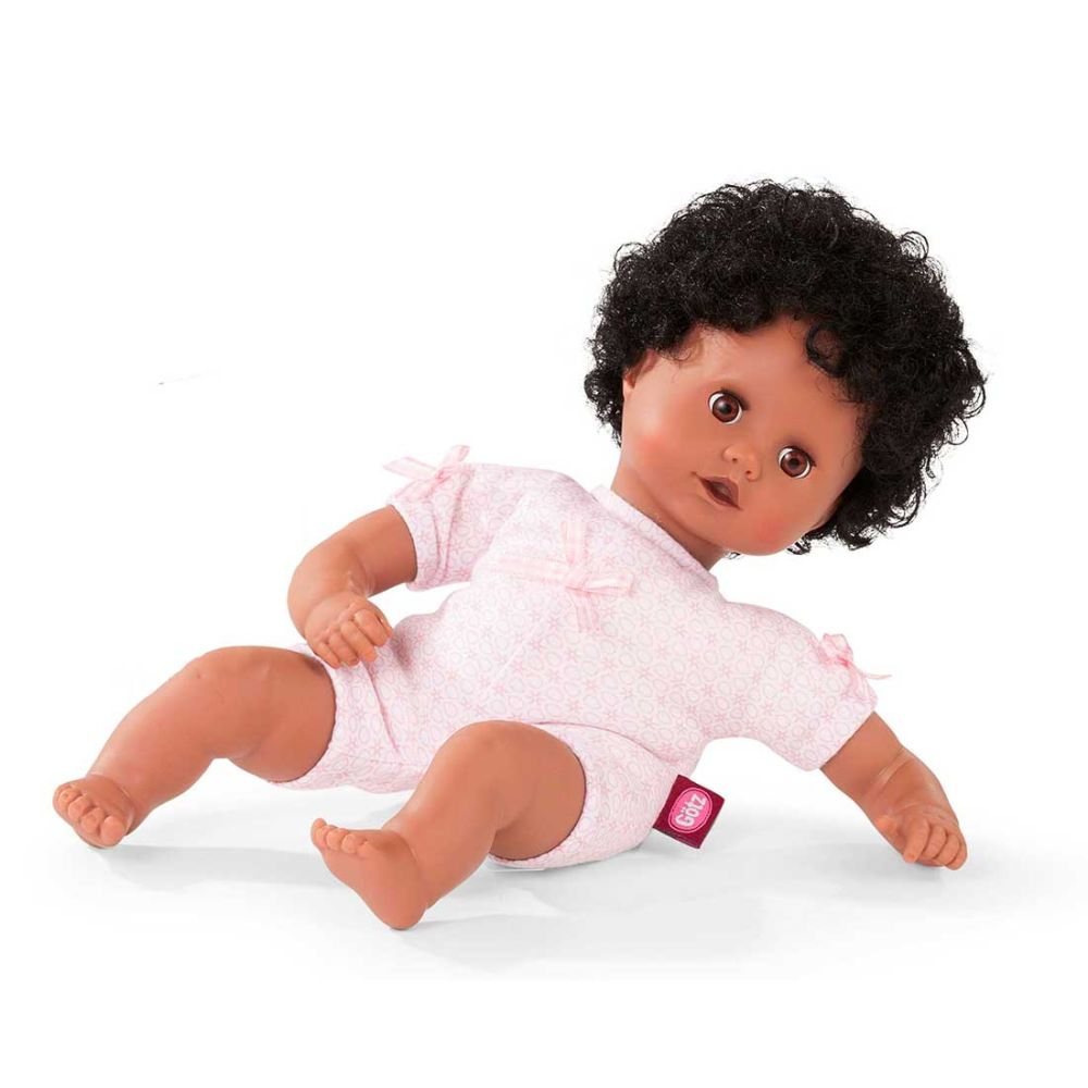 Götz dukke pige 30-33 cm, afro-amerikansk