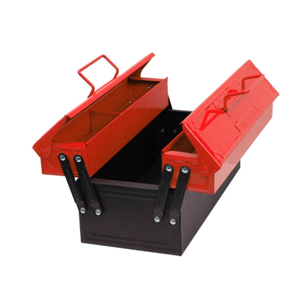 Værktøjskasse i rød metal til børn fra Corvus