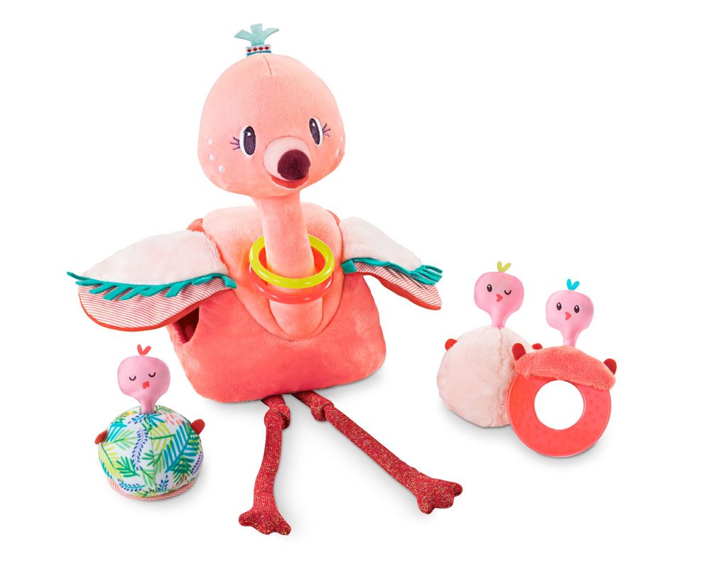 Lilliputiens Aktivitets Flamingo med unger