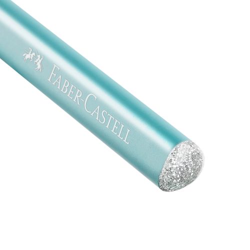Jumbo grip blyant fra Faber-Castell i sparkle