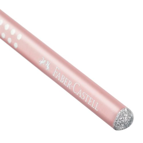 Faber-Castell sparkle blyant rosa med glitter