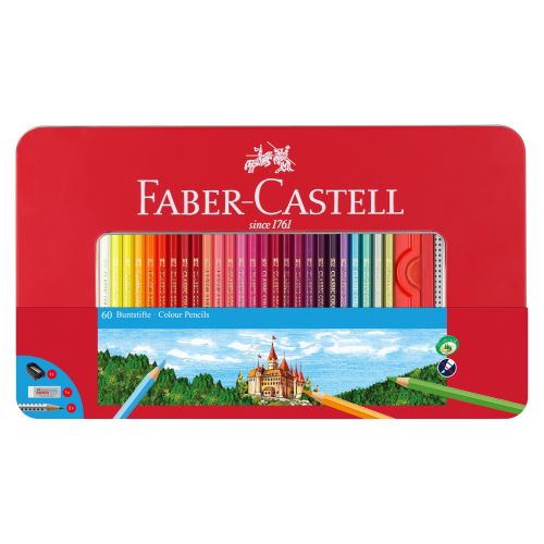 faber-castell 60 farveblyanter i æske