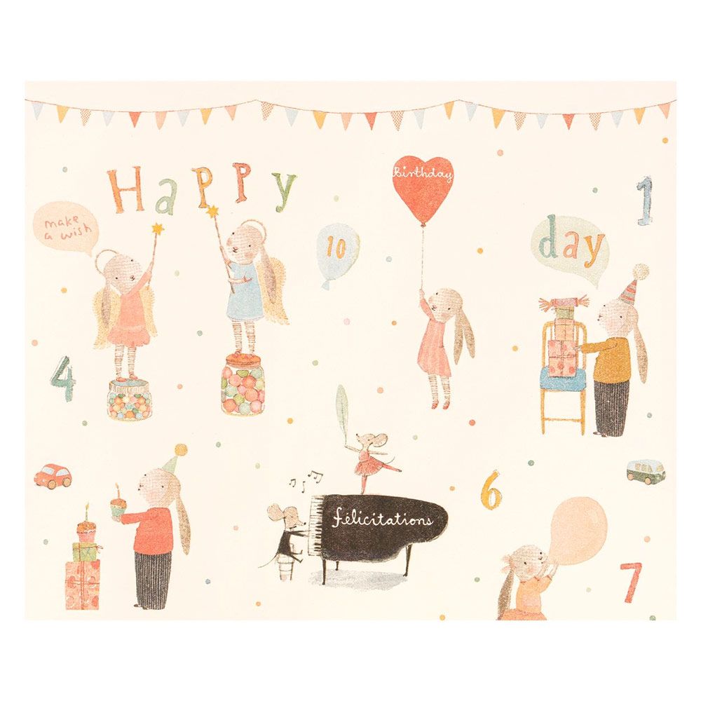 Giftwrap Maileg Happy Day, 10 meter