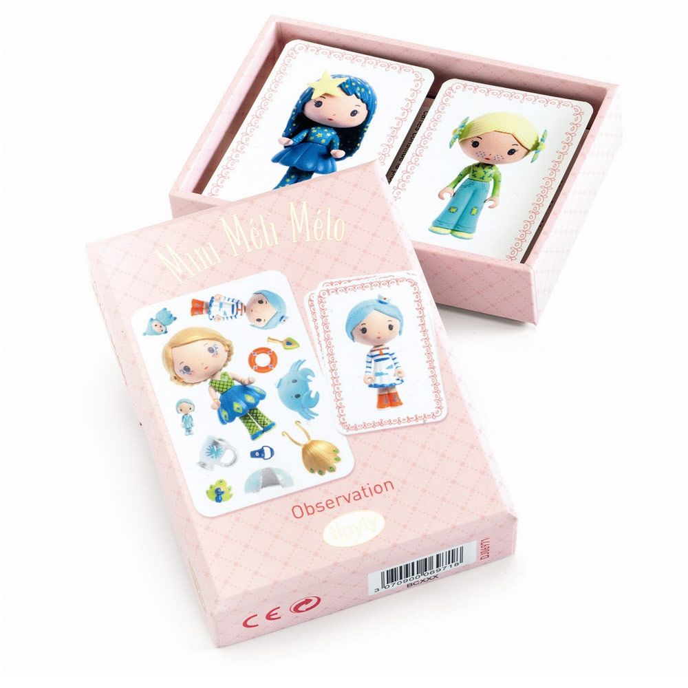 Djeco Tinyly kortspil Mini Méli Mélo - rejsespil
