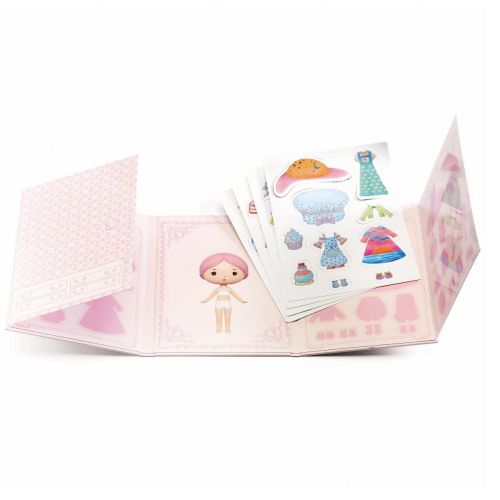 Djeco Tinyly Miss Lilypink flytbare stickers