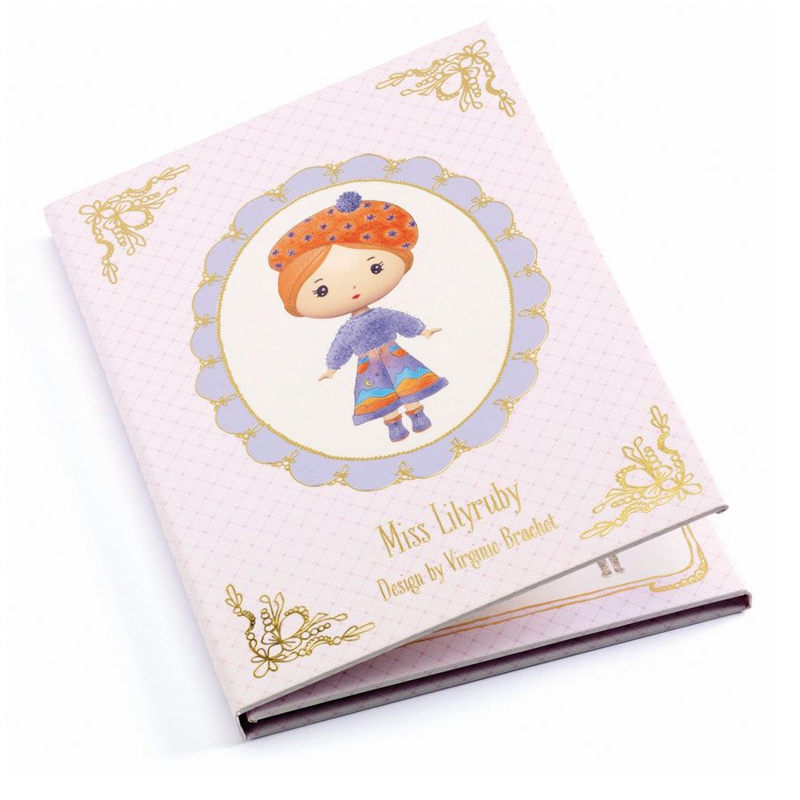 Djeco Tinyly Miss Lilyruby flytbare stickers 