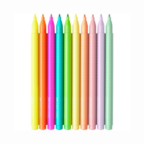 Faber-Castell Grip tusser 10 - neon og pastel