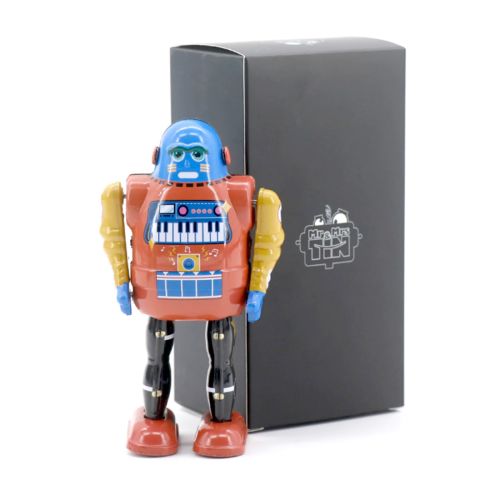 Mr & Mrs Tin Robot PianoBot