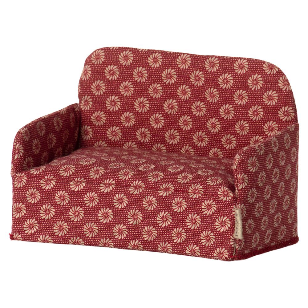 Maileg Micro Sofa til Honningkagehus Rød 