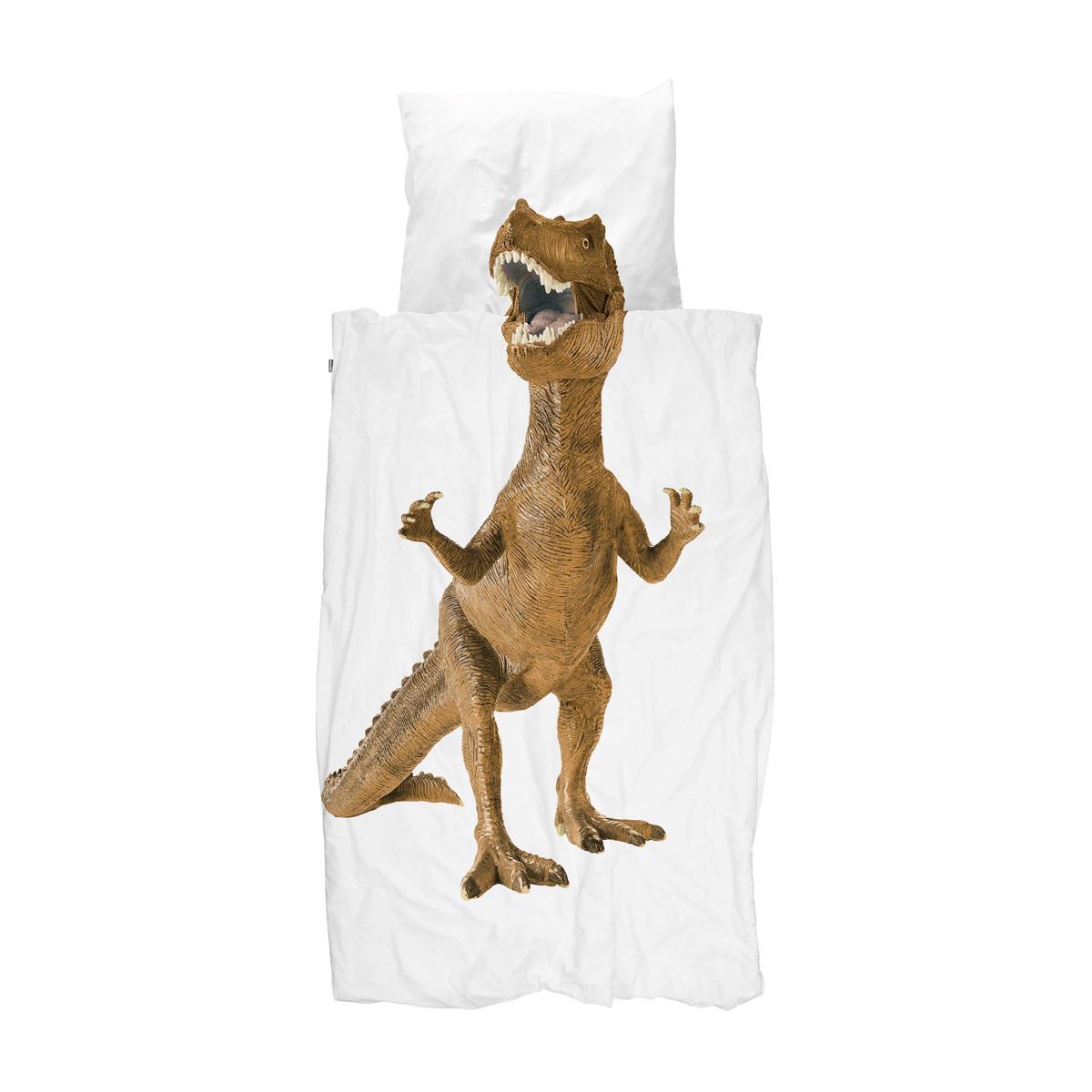 SNURK Dinosaur brun sengetøj voksen 