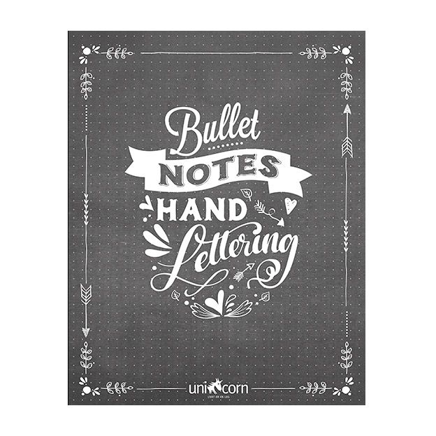 Hand Lettering bullet notes 