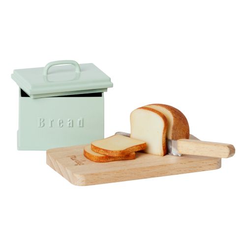 Maileg Mini brødboks m. skærebræt og kniv