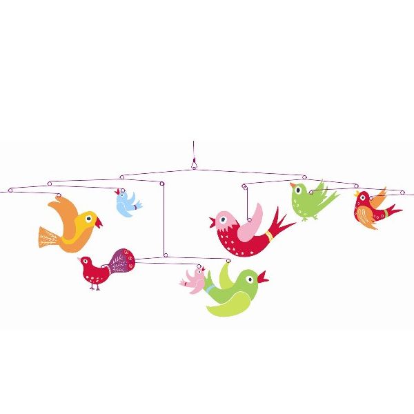 i dag bungee jump margen Uro med fugle fra Djeco til børn i flotte farver set hos Olisan.dk