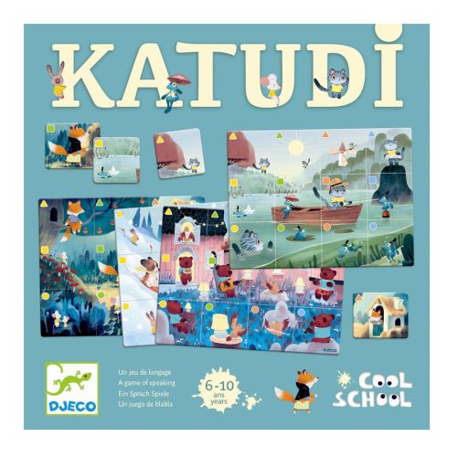 Observations- og snakkespil Katudi fra Djeco er baseret på Bingo og udfordrer hjernen i sprog, genkendelse og observationsevne.