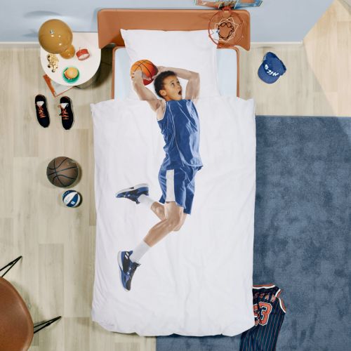 SNURK Basketball blå sengetøj voksen