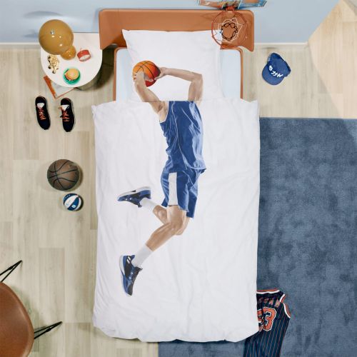 SNURK Basketball blå sengetøj voksen
