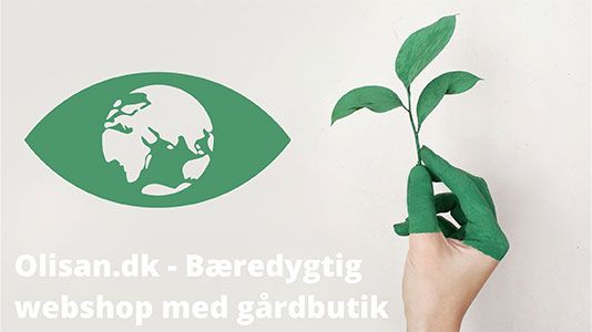Olisan.dk. Bæredygtig webshop med gårdbutik i Harlev, Aarhus.