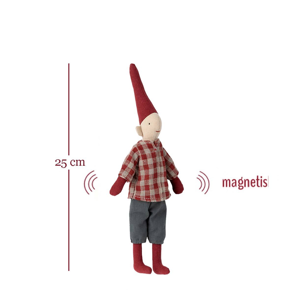 kravlenisse dreng fra Maileg 2022 med magnetiske hænder