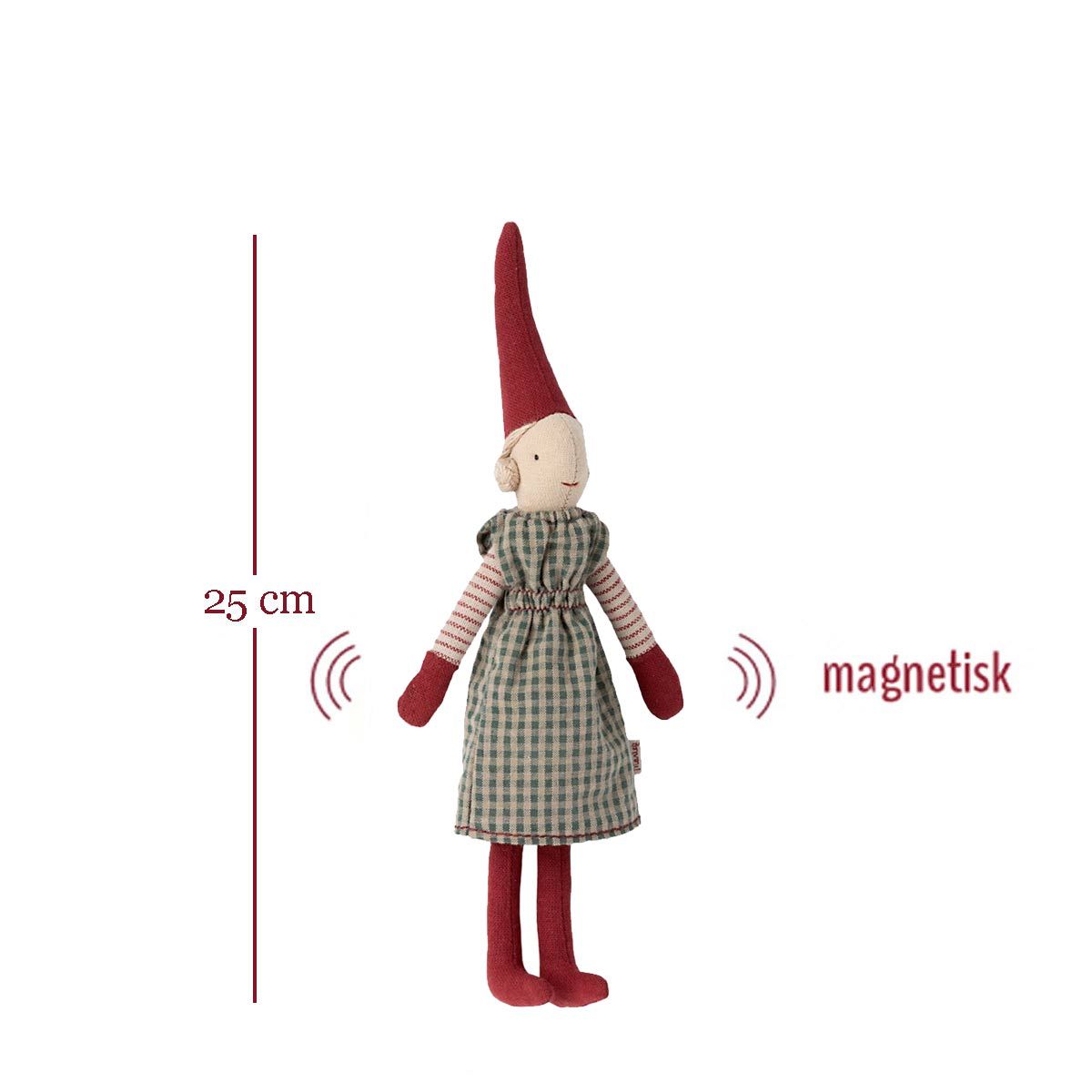 magnetisk kravlenisse pige med kjole fra Maileg