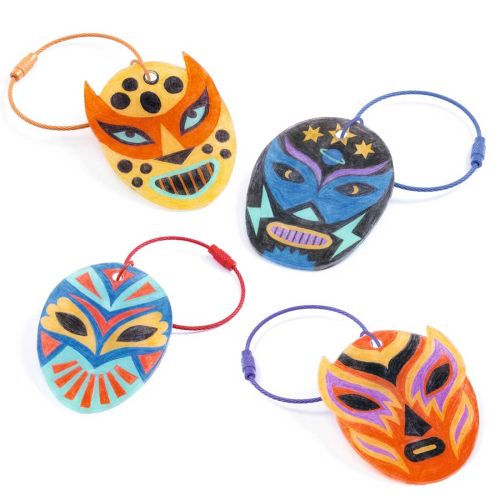 Djeco Artistic Krympeplast maske 5 nøgleringe