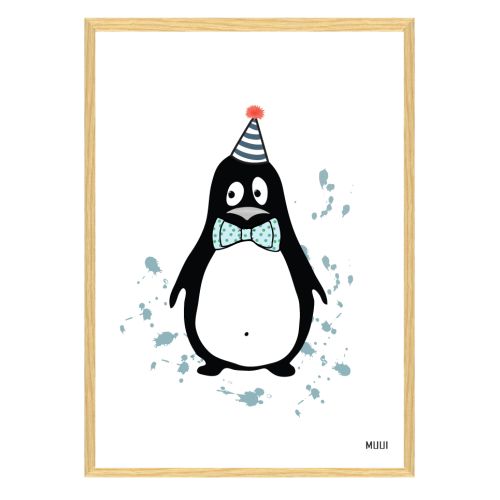 MUUI Plakat A4 Pingvin - dreng