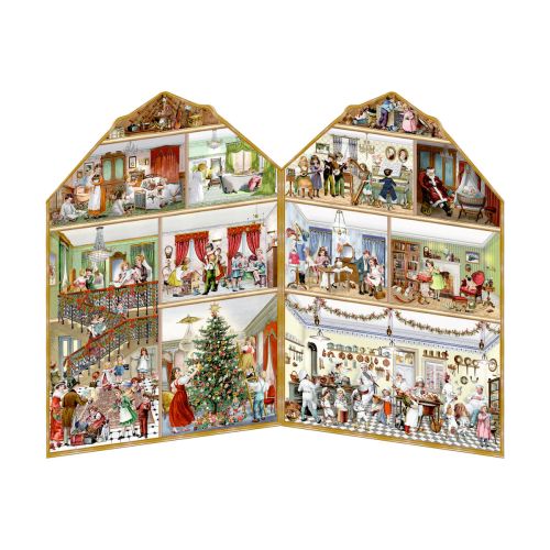 Fold ud lågekalender Victorian house