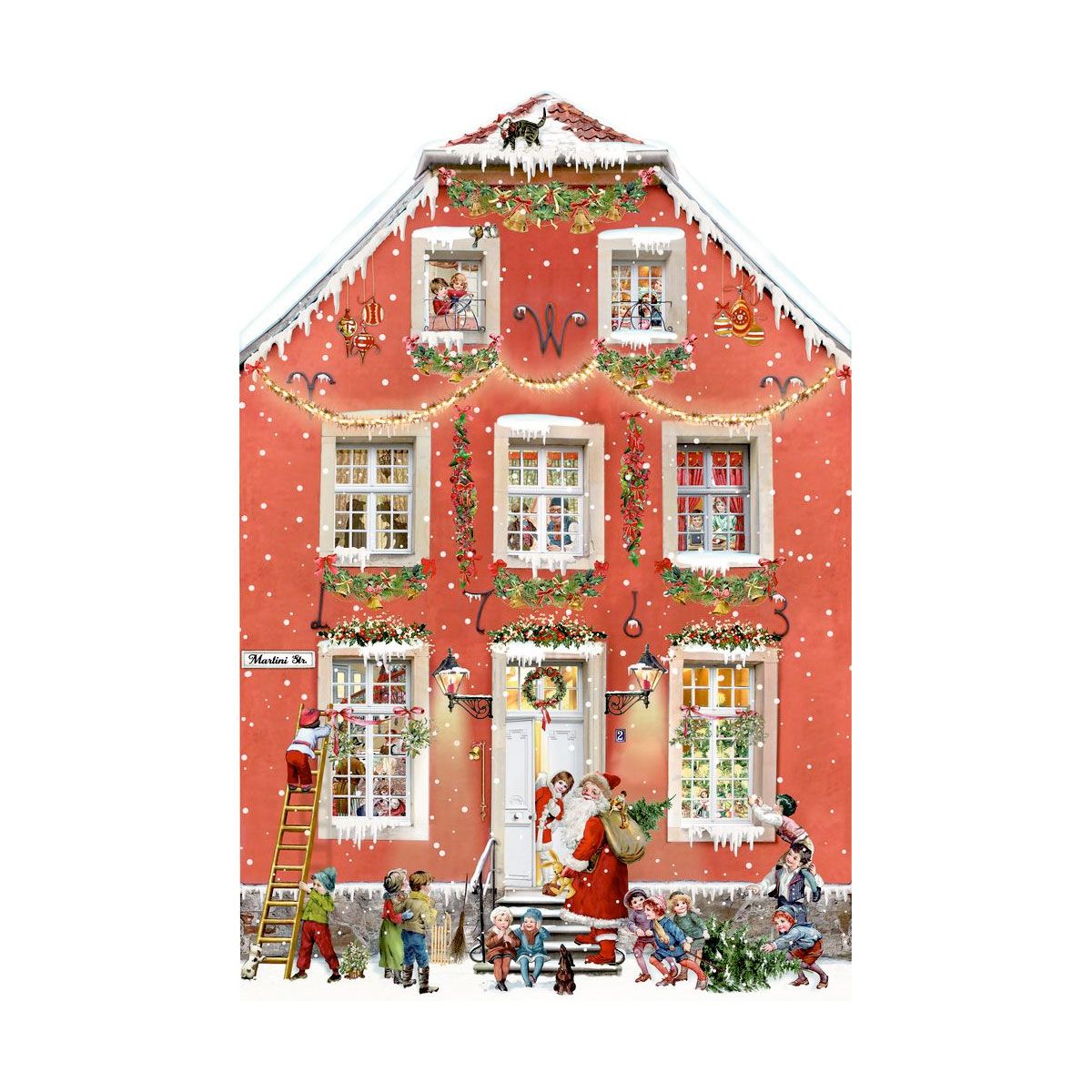 Fold ud lågekalender Victorian house