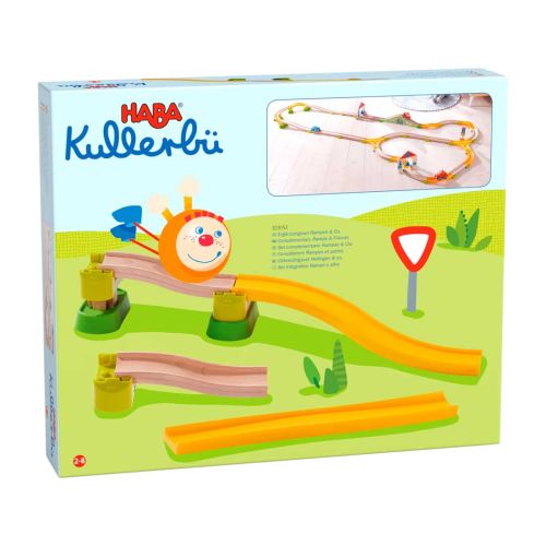 Rollerby kuglebane med rampe og samlebeslag