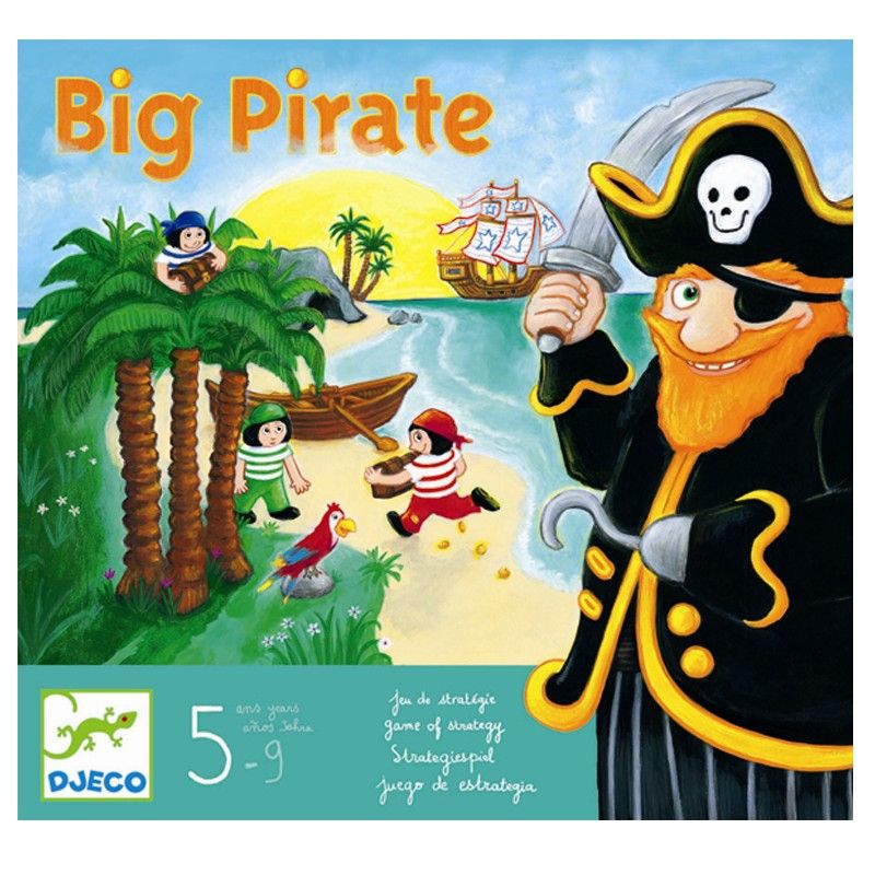 Djeco pirat spil. Stjæl kæmpe piratens skat uden at blive taget til fange