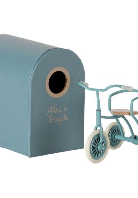 firkant Repræsentere Sodavand Maileg Micro Cykel i blå - Abri á tricycle | Køb på Olisan.dk