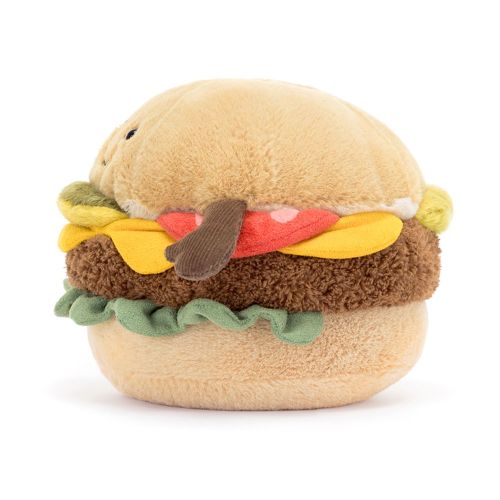 Jellycat Burger bamse 11 cm