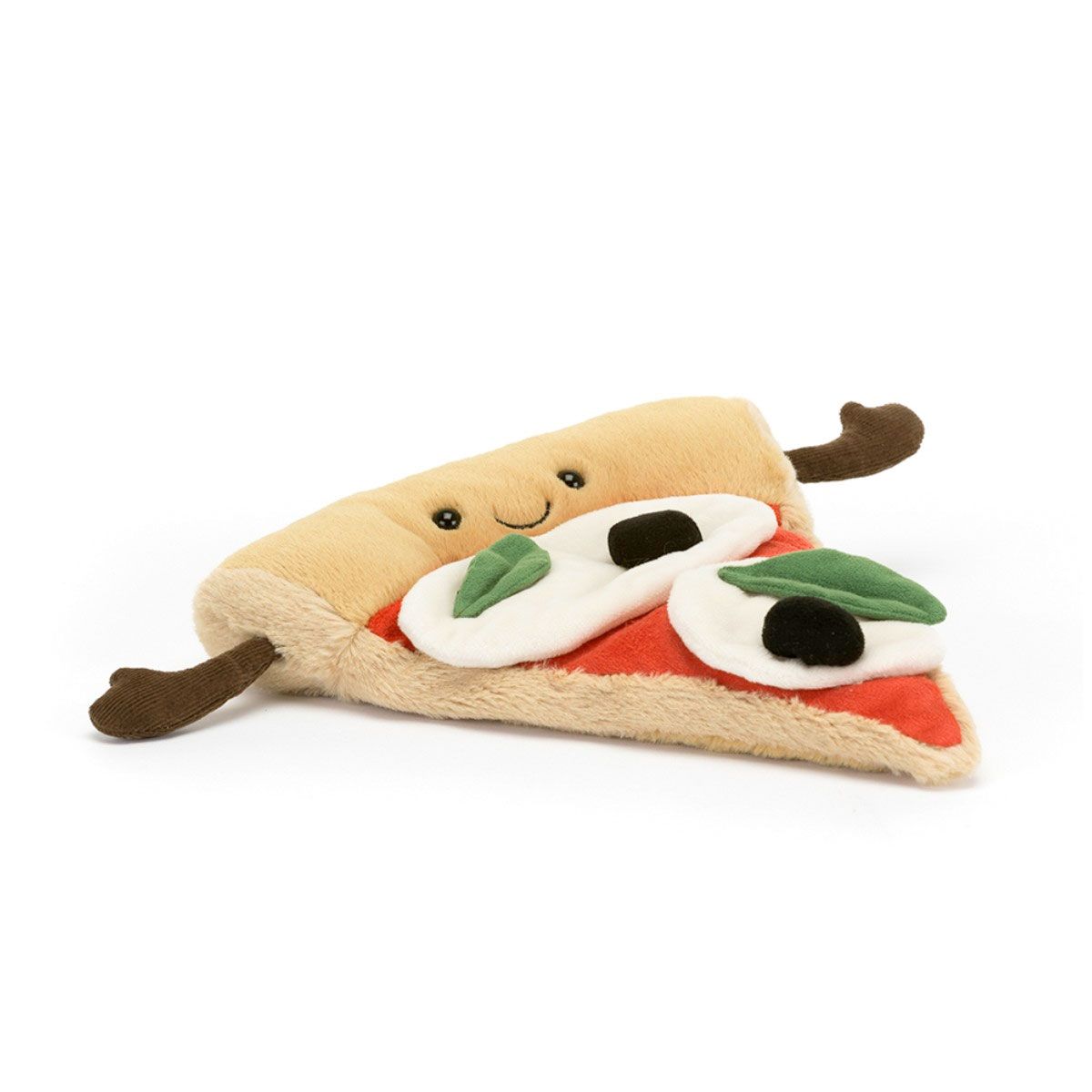 Pizza bamse med smilende ansigt fra Jellycat