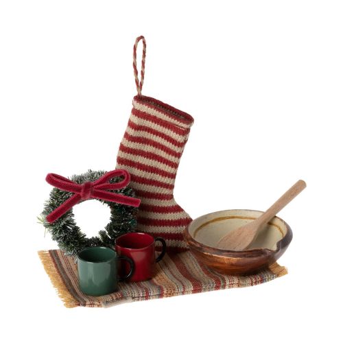 Maileg Cosy Christmas sæt til mus 7 dele