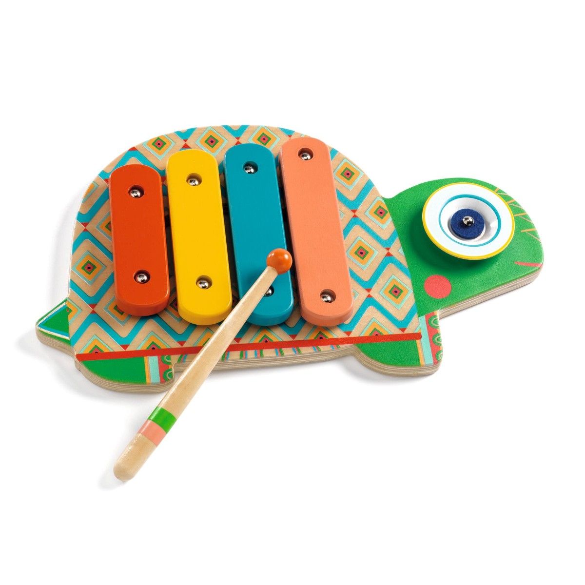 Djeco skildpadde xylofon med 4 toner