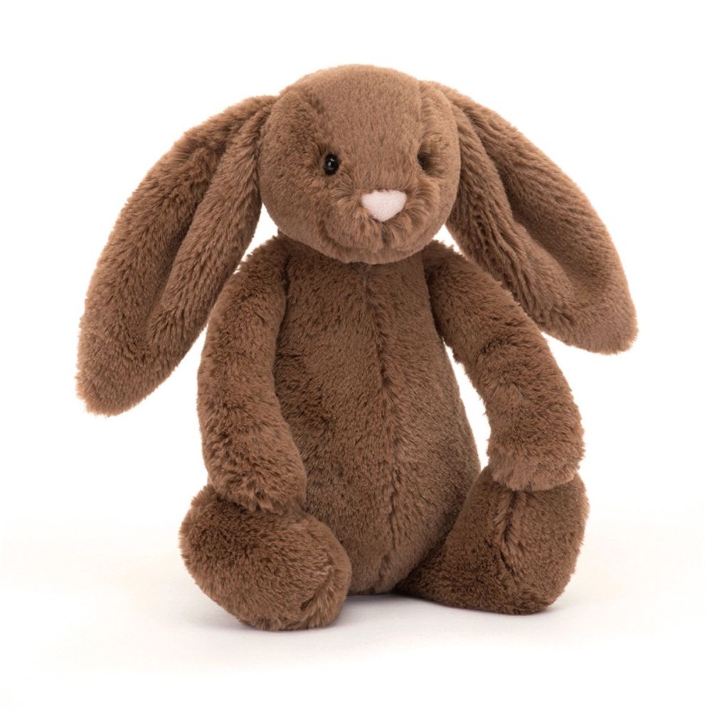 Jellycat Kanin Bashful brun muskatnød 18cm