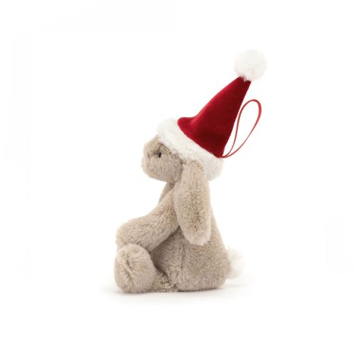 Jellycat Bashful Julekanin ophæng 13 cm