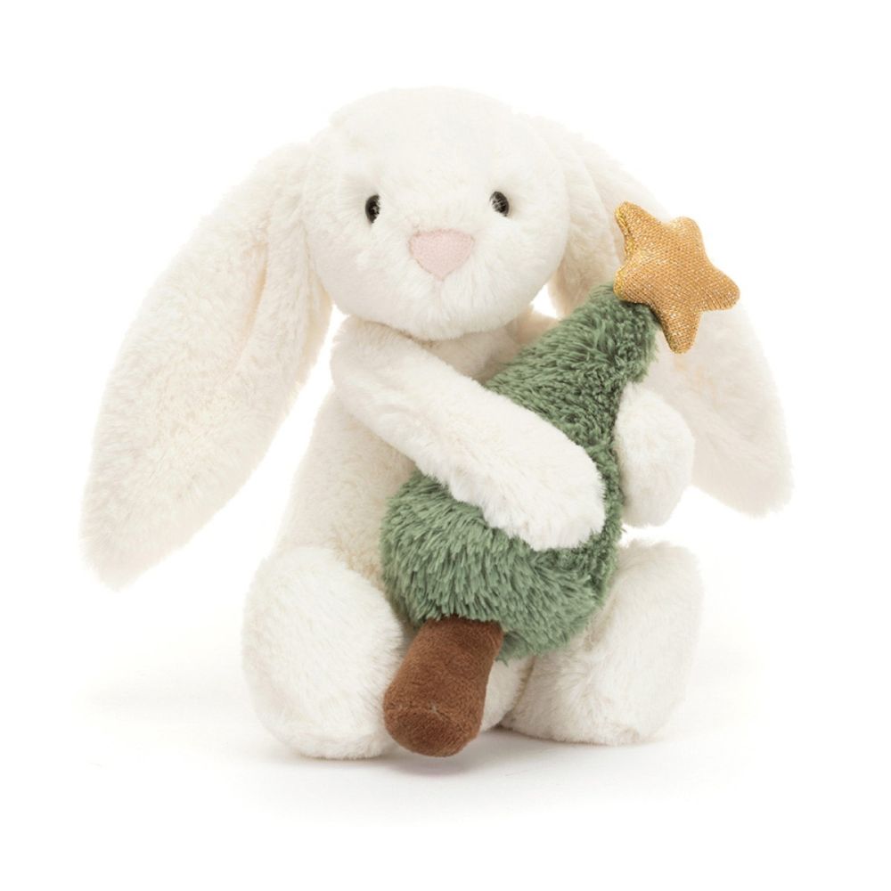 Jellycat Bunny med juletræ 18 cm